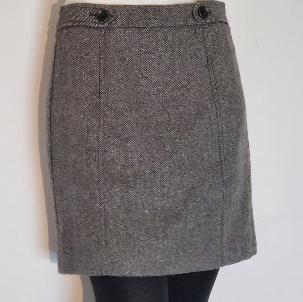NWT Loft Petite 0 Gray Mini Skirt  0P